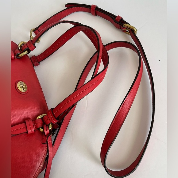 Coach F25671 Peyton Cora Dome pink Leather Handbag Shoulder Bag Satchel - Picture 6 of 9